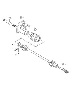 Propeller Shaft Diagram and Parts List for SX3100 54ALB4S727-54ALB4SW727-54ALB4SX727-54ALB4SY727-54ALB4SZ727-54AMB4S727-54AMB4SW727-54AMB4SX727-54AMB4SY727-54AMB4SZ727 Cub Cadet Lawn Tractor